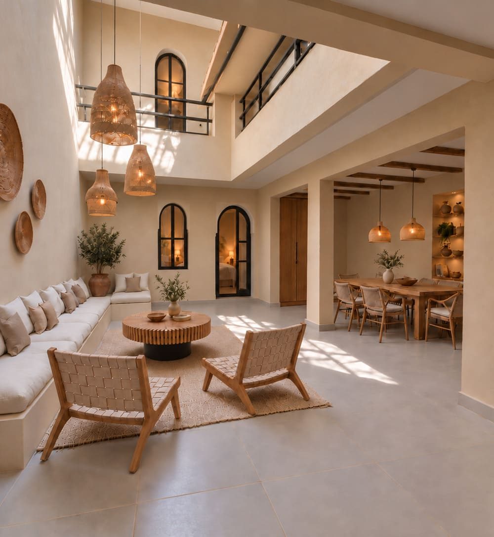riad à la médina de marrakech, maroc